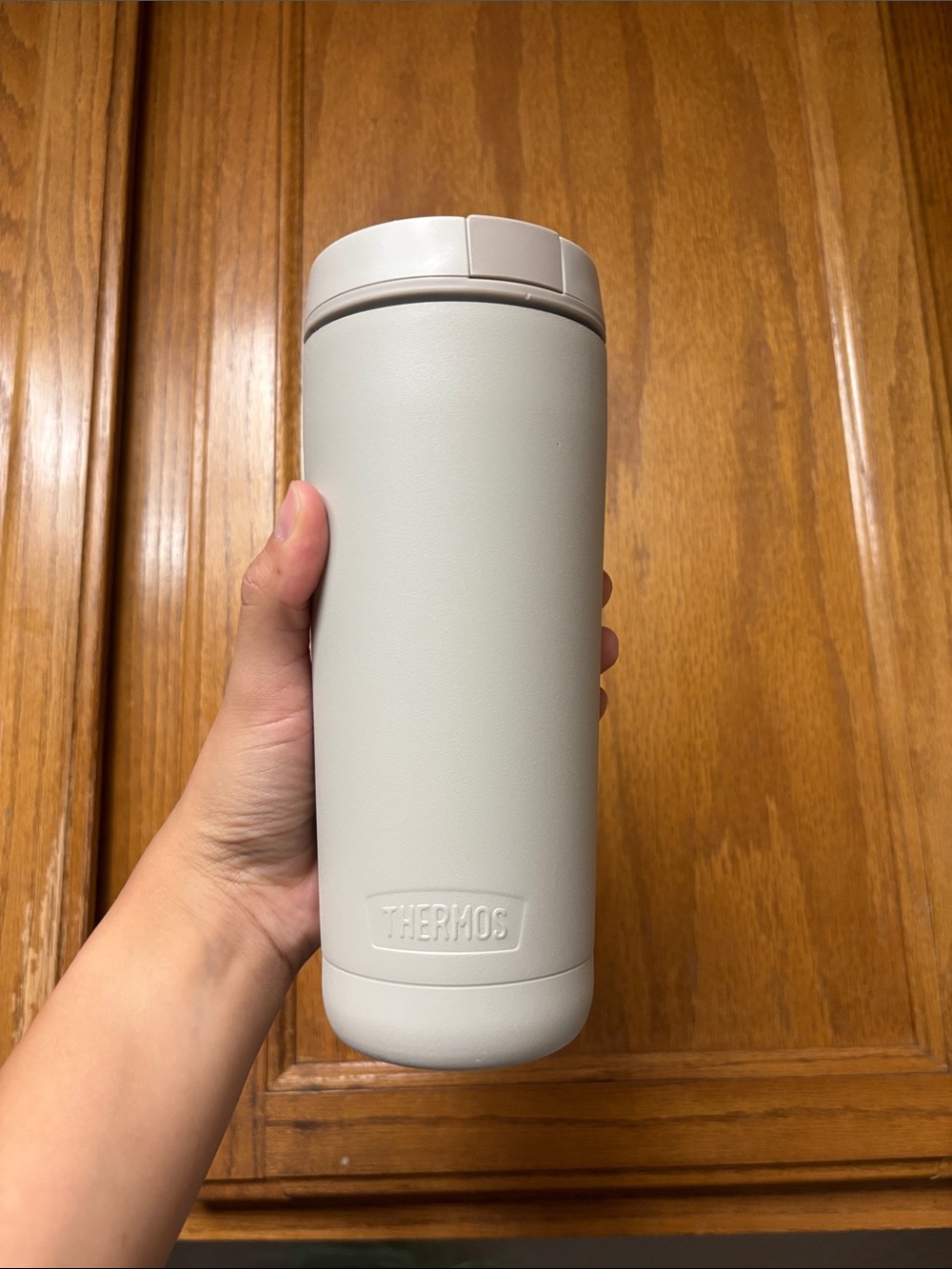 Thermos Matte Cream Travel Mug